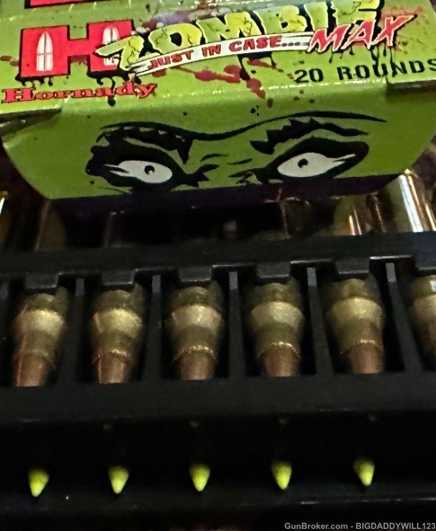 HORNADY ZOMBIEMAX COLLECTABLE .223 REM Z-MAX ZOMBIE-MAX RARE MINT 83271 ...