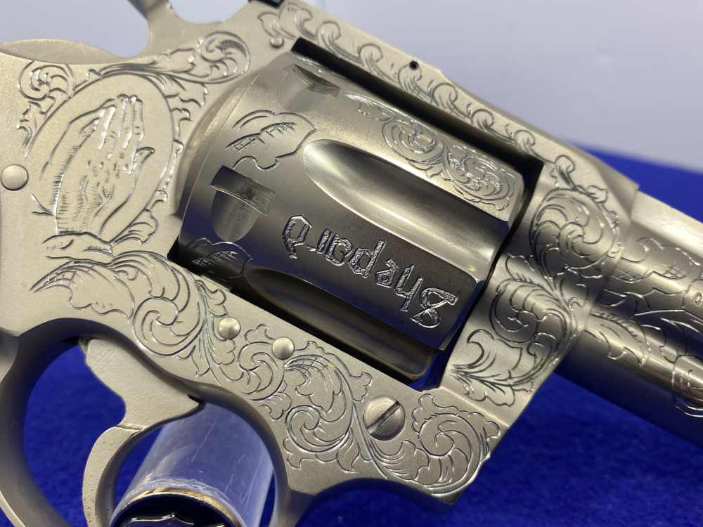 1981 Colt Trooper MK III .357 -E-NICKEL- 4" *CUSTOM HAND ENGRAVED EXAMPLE*-img-35