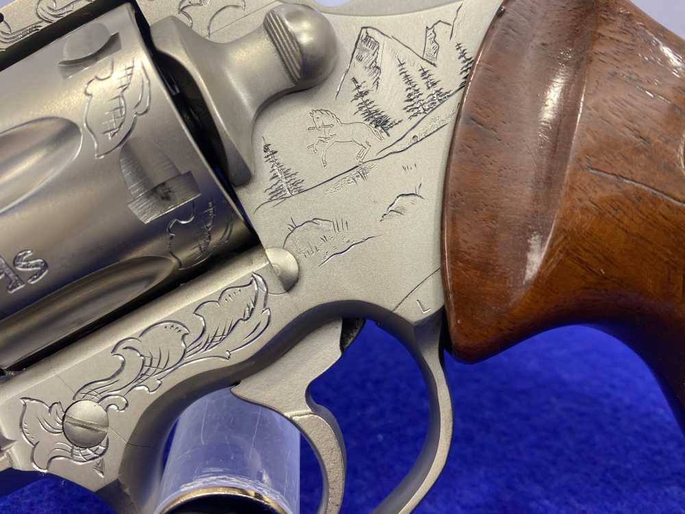1981 Colt Trooper MK III .357 -E-NICKEL- 4" *CUSTOM HAND ENGRAVED EXAMPLE*-img-12