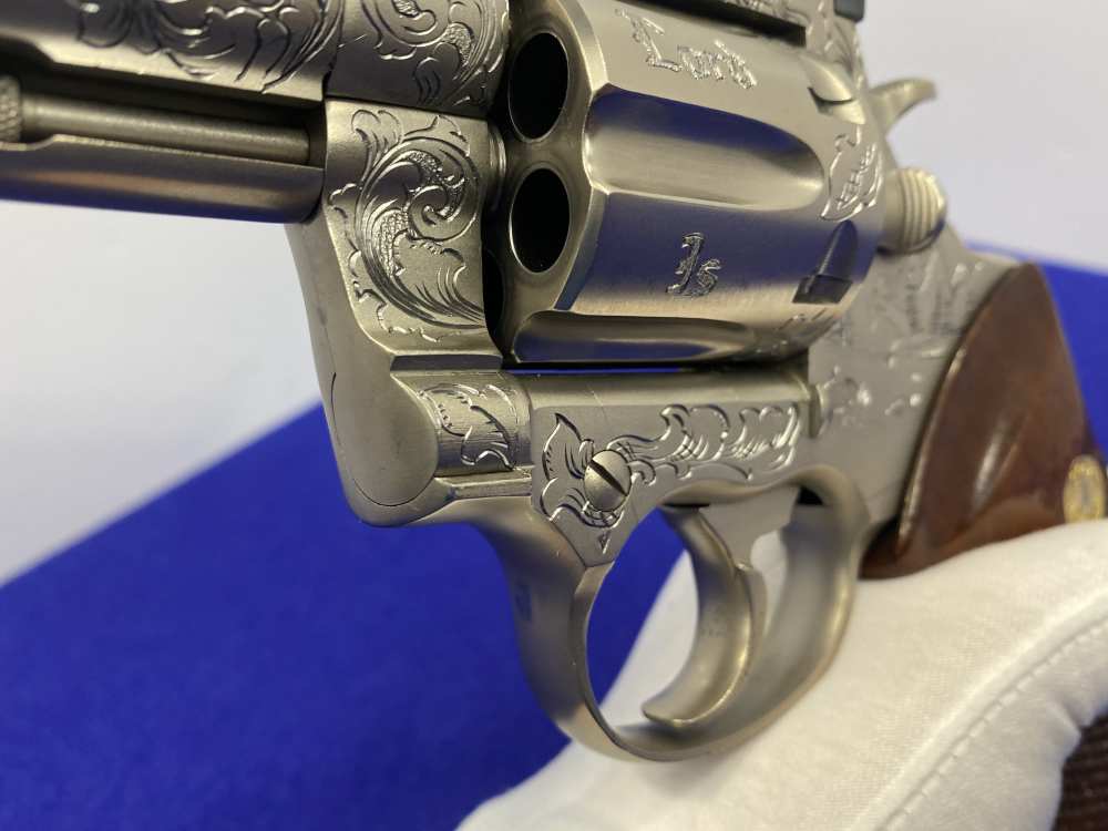 1981 Colt Trooper MK III .357 -E-NICKEL- 4" *CUSTOM HAND ENGRAVED EXAMPLE*-img-112