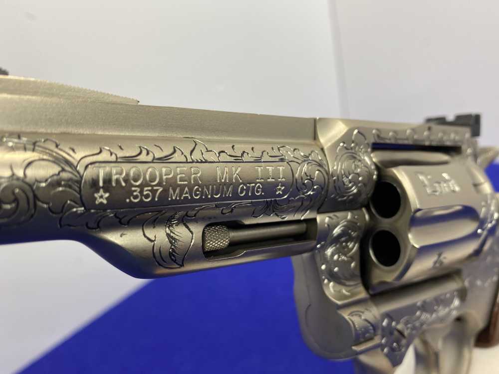 1981 Colt Trooper MK III .357 -E-NICKEL- 4" *CUSTOM HAND ENGRAVED EXAMPLE*-img-109