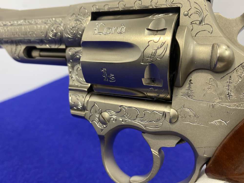 1981 Colt Trooper MK III .357 -E-NICKEL- 4" *CUSTOM HAND ENGRAVED EXAMPLE*-img-73