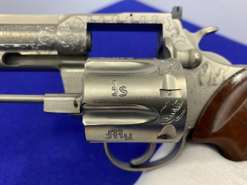 1981 Colt Trooper MK III .357 -E-NICKEL- 4" *CUSTOM HAND ENGRAVED EXAMPLE*-img-64
