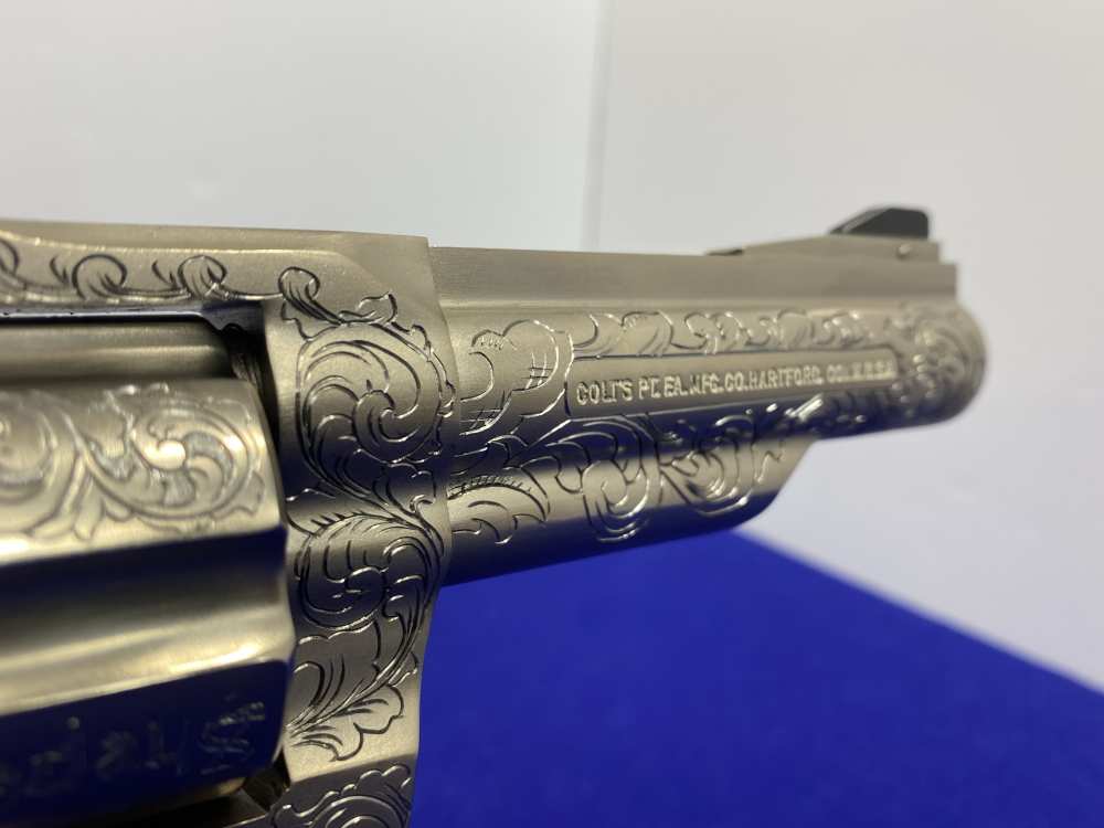 1981 Colt Trooper MK III .357 -E-NICKEL- 4" *CUSTOM HAND ENGRAVED EXAMPLE*-img-90