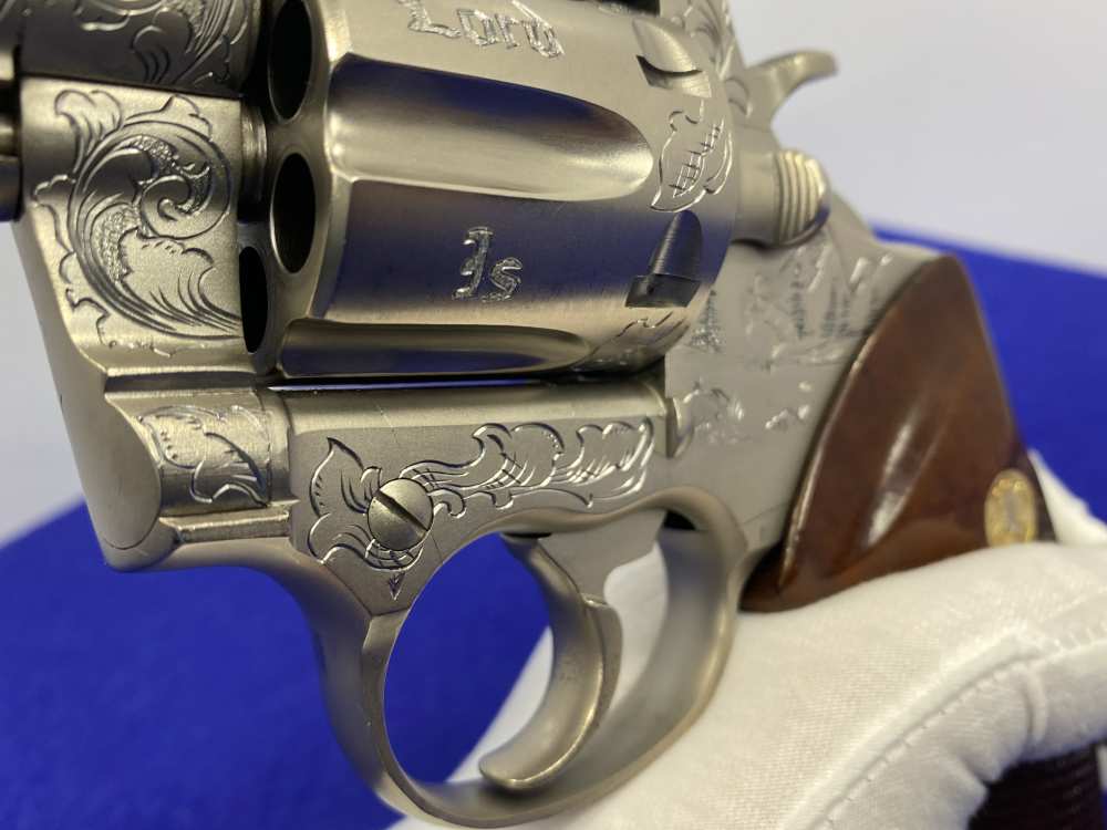 1981 Colt Trooper MK III .357 -E-NICKEL- 4" *CUSTOM HAND ENGRAVED EXAMPLE*-img-113