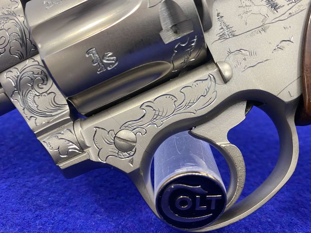 1981 Colt Trooper MK III .357 -E-NICKEL- 4" *CUSTOM HAND ENGRAVED EXAMPLE*-img-14