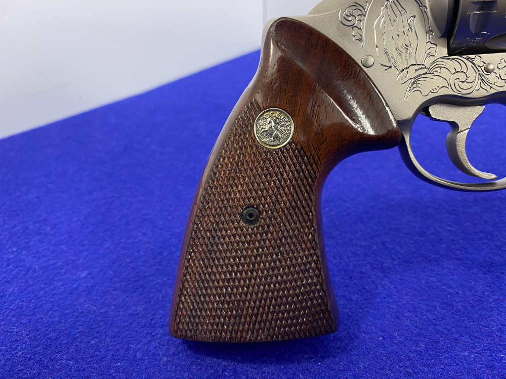 1981 Colt Trooper MK III .357 -E-NICKEL- 4" *CUSTOM HAND ENGRAVED EXAMPLE*-img-133
