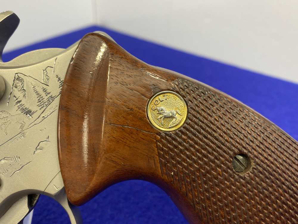 1981 Colt Trooper MK III .357 -E-NICKEL- 4" *CUSTOM HAND ENGRAVED EXAMPLE*-img-9