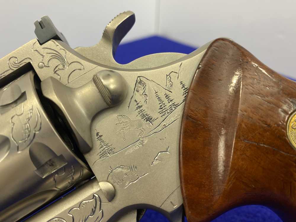 1981 Colt Trooper MK III .357 -E-NICKEL- 4" *CUSTOM HAND ENGRAVED EXAMPLE*-img-11