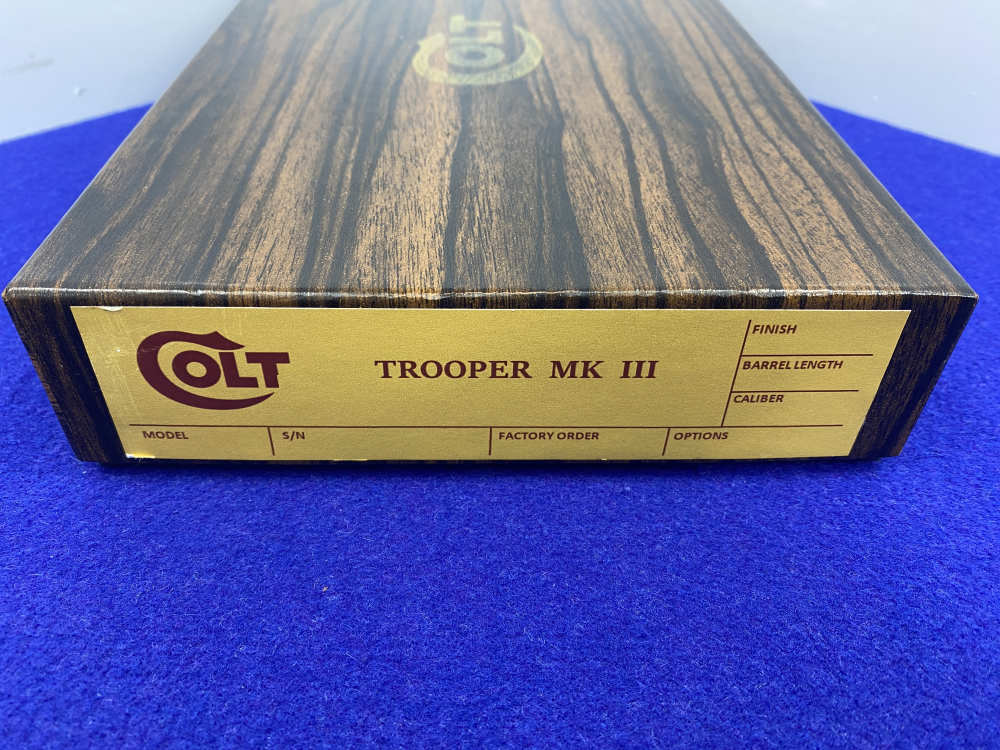 1981 Colt Trooper MK III .357 -E-NICKEL- 4" *CUSTOM HAND ENGRAVED EXAMPLE*-img-5