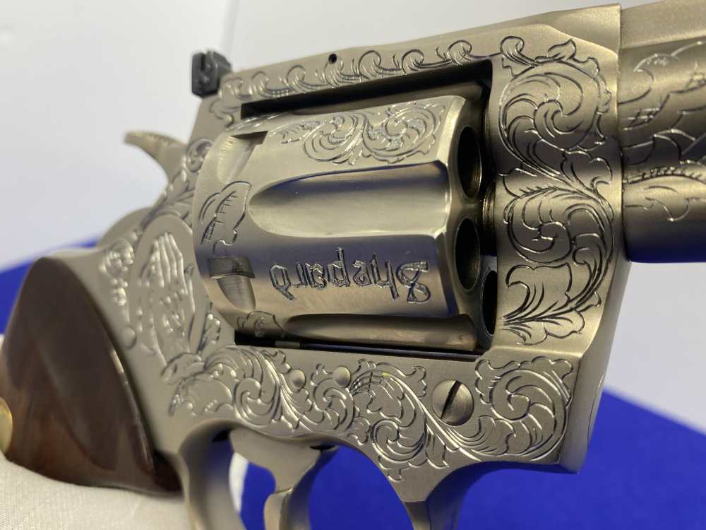 1981 Colt Trooper MK III .357 -E-NICKEL- 4" *CUSTOM HAND ENGRAVED EXAMPLE*-img-126