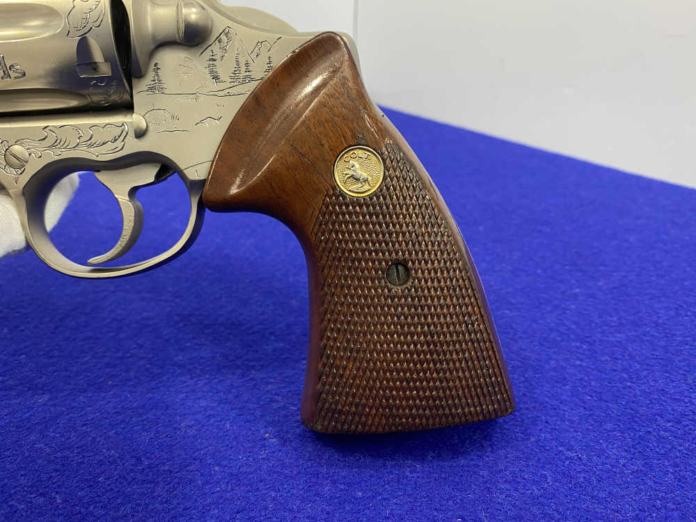 1981 Colt Trooper MK III .357 -E-NICKEL- 4" *CUSTOM HAND ENGRAVED EXAMPLE*-img-132