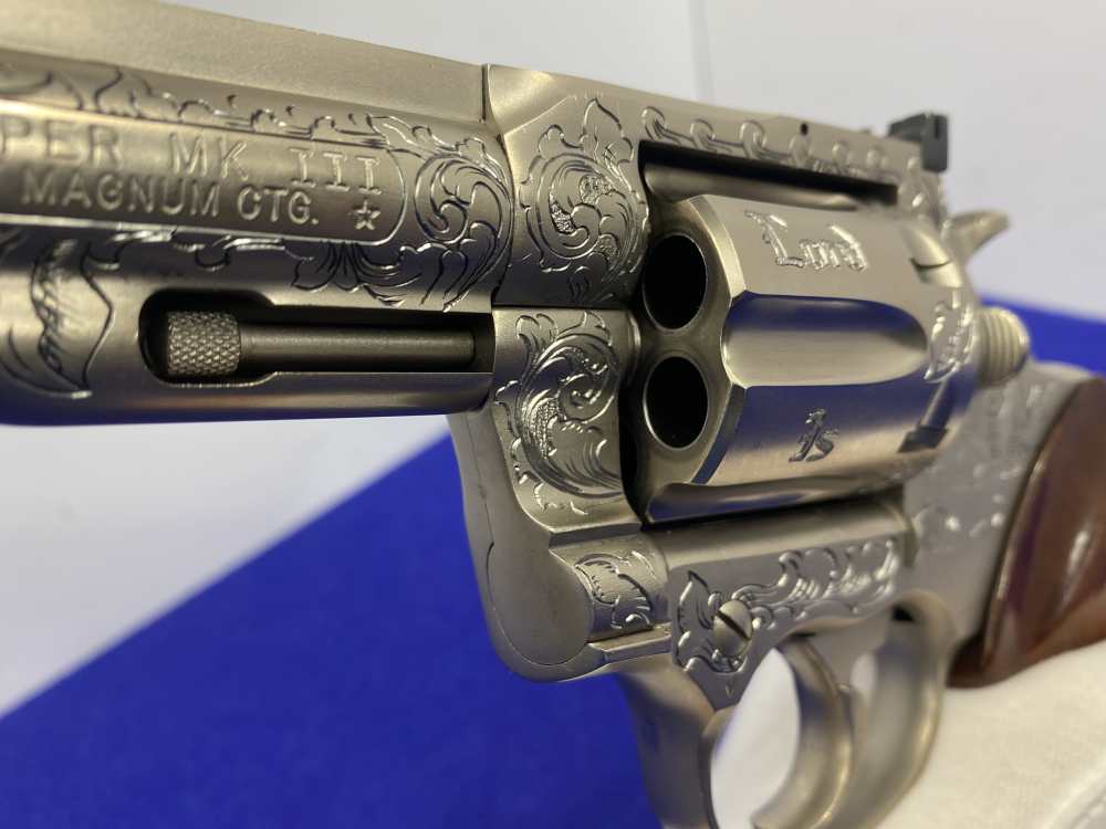 1981 Colt Trooper MK III .357 -E-NICKEL- 4" *CUSTOM HAND ENGRAVED EXAMPLE*-img-111