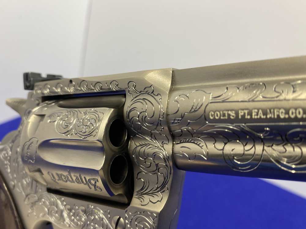 1981 Colt Trooper MK III .357 -E-NICKEL- 4" *CUSTOM HAND ENGRAVED EXAMPLE*-img-123