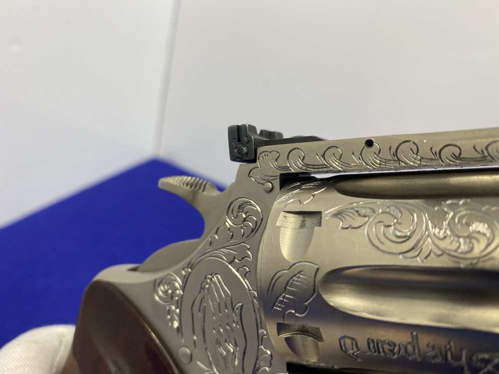 1981 Colt Trooper MK III .357 -E-NICKEL- 4" *CUSTOM HAND ENGRAVED EXAMPLE*-img-129
