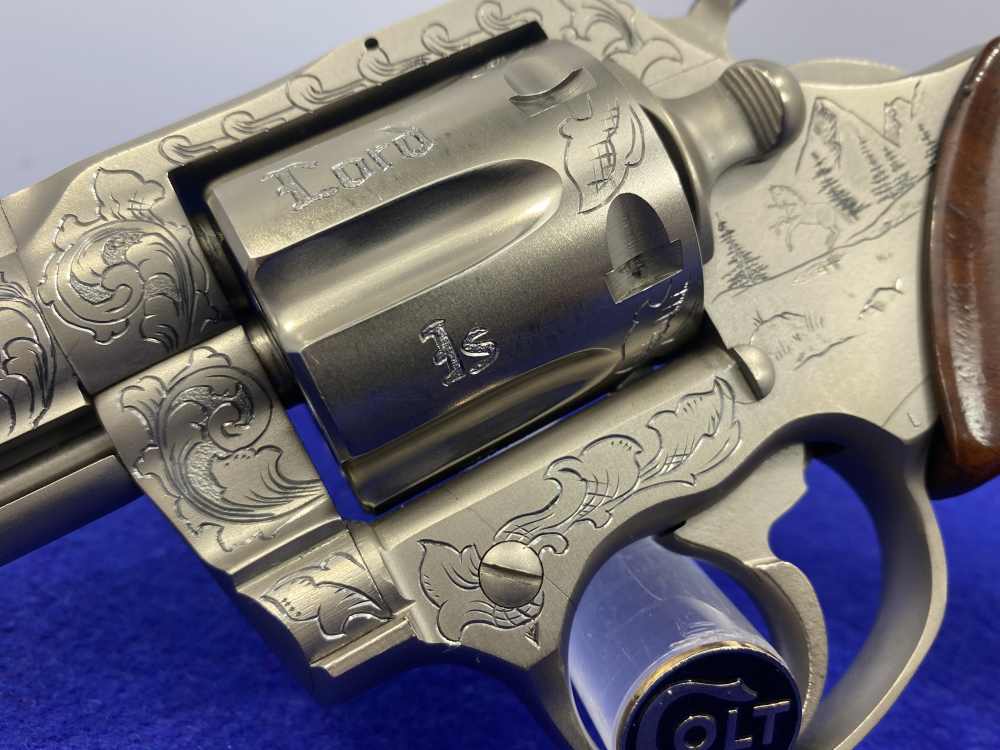 1981 Colt Trooper MK III .357 -E-NICKEL- 4" *CUSTOM HAND ENGRAVED EXAMPLE*-img-18