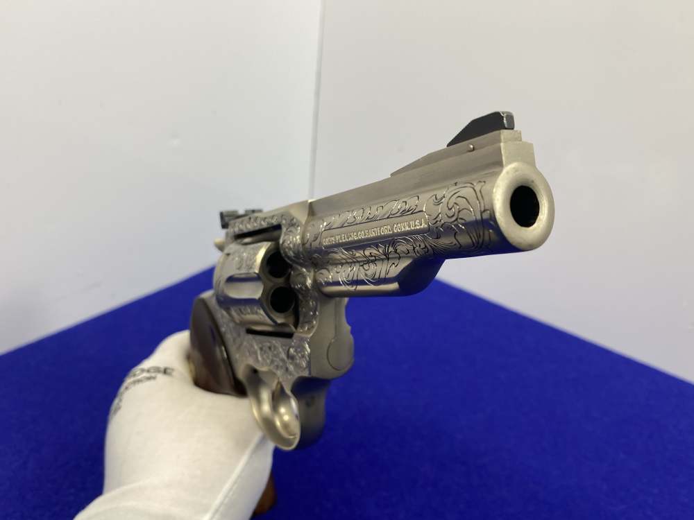 1981 Colt Trooper MK III .357 -E-NICKEL- 4" *CUSTOM HAND ENGRAVED EXAMPLE*-img-119