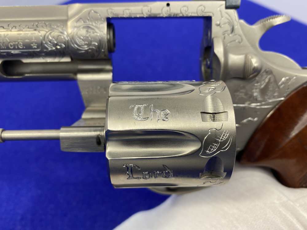 1981 Colt Trooper MK III .357 -E-NICKEL- 4" *CUSTOM HAND ENGRAVED EXAMPLE*-img-62