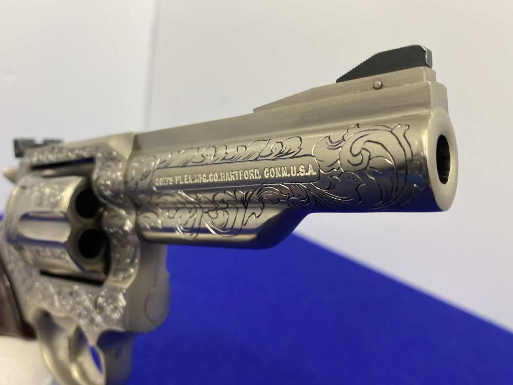 1981 Colt Trooper MK III .357 -E-NICKEL- 4" *CUSTOM HAND ENGRAVED EXAMPLE*-img-121