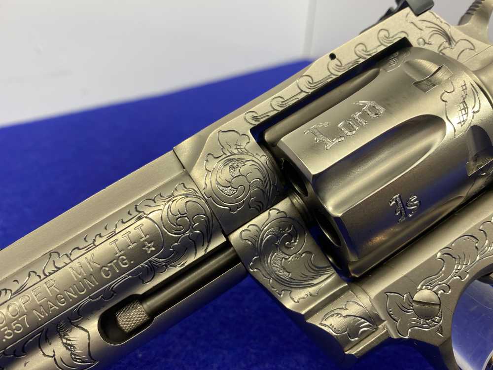 1981 Colt Trooper MK III .357 -E-NICKEL- 4" *CUSTOM HAND ENGRAVED EXAMPLE*-img-20