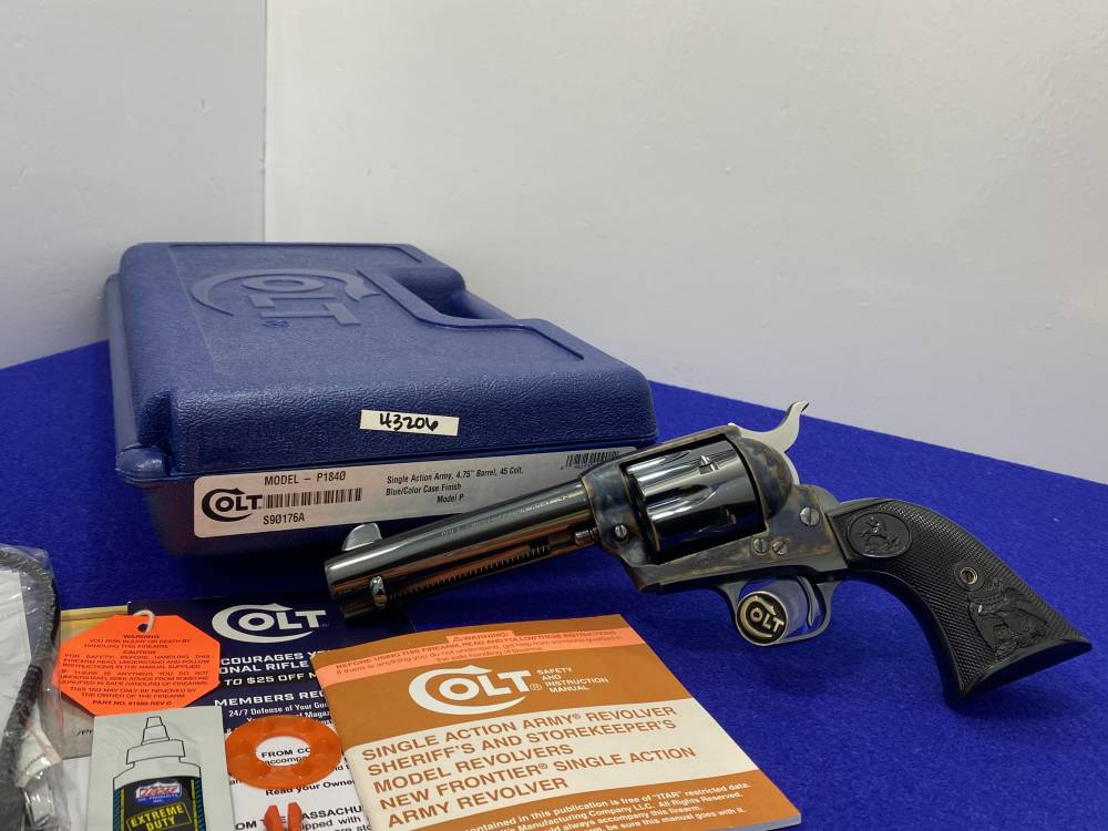 Colt Single Action Army .45colt Blue/CCH 4.75" *ICONIC COLT REVOLVER*-img-42