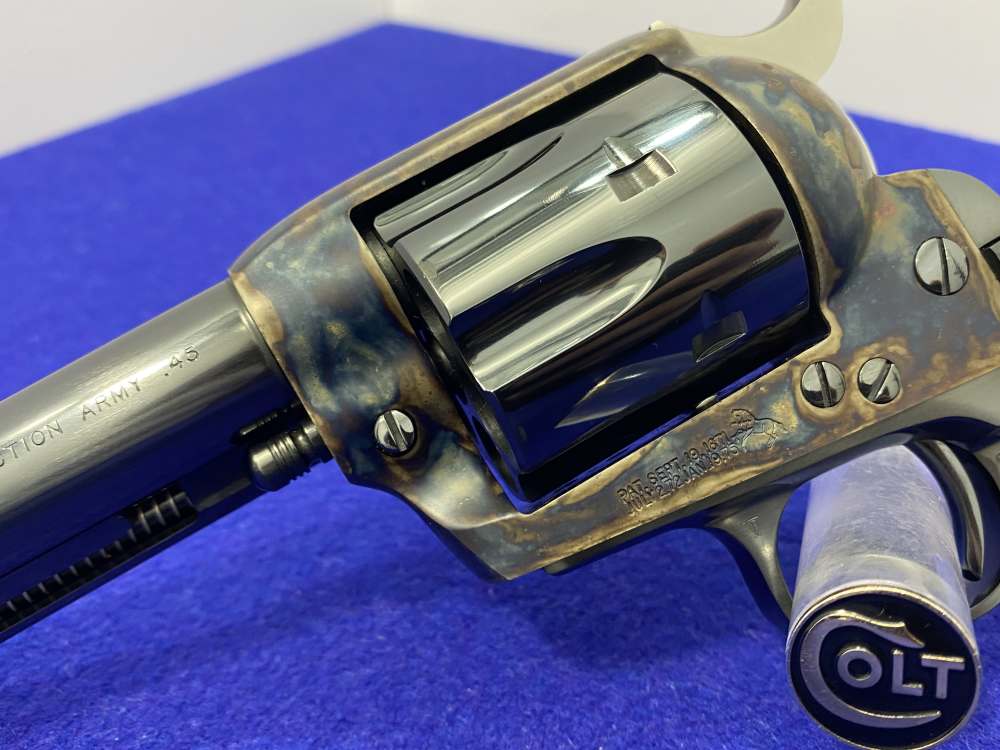 Colt Single Action Army .45colt Blue/CCH 4.75" *ICONIC COLT REVOLVER*-img-12