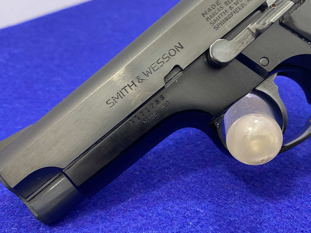 Smith Wesson Model 59 9mm Blue 4" *WATERSHED AMERICAN "WONDER-NINE" PISTOL*-img-12