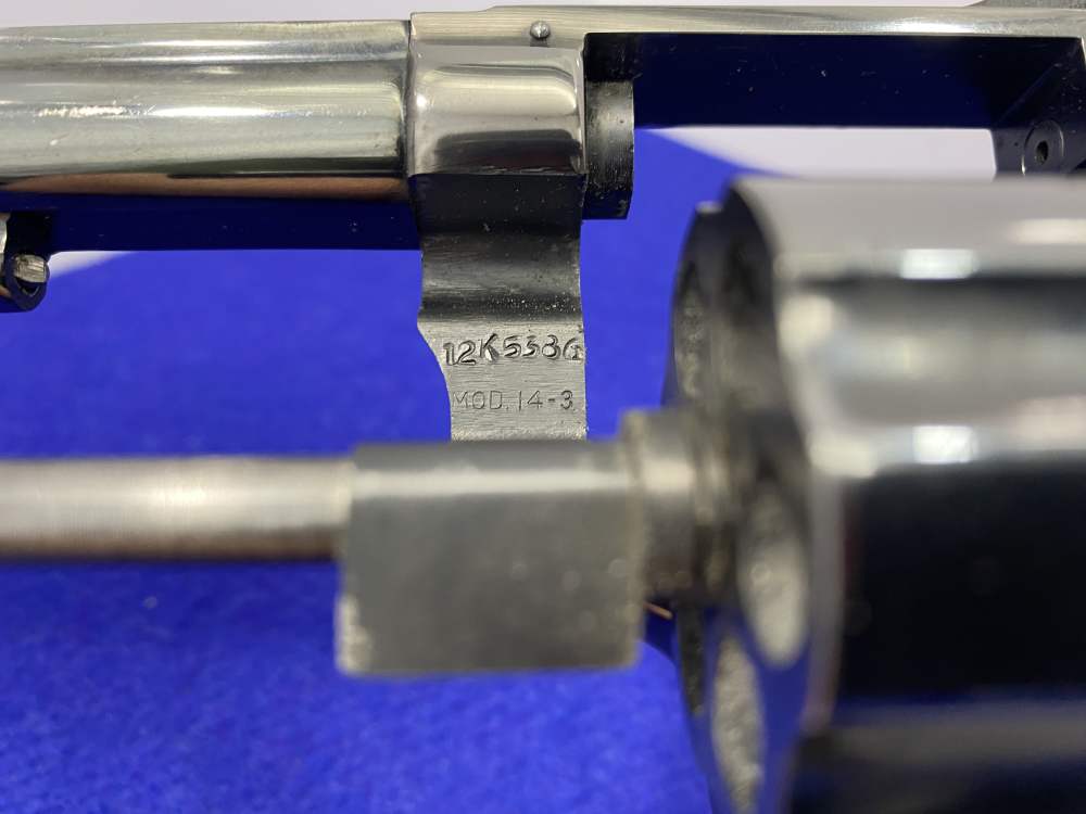 1977 Smith Wesson 14-3 .38 Spl Blue 6" *AMAZING DOUBLE-ACTION REVOLVER*-img-26