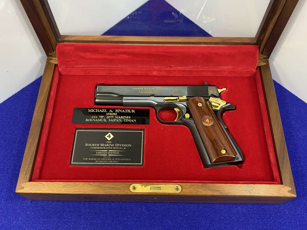 Colt Government 1911A1 .45acp *4TH DIVISION MARINE COMMEMORATIVE 4MD004*-img-12