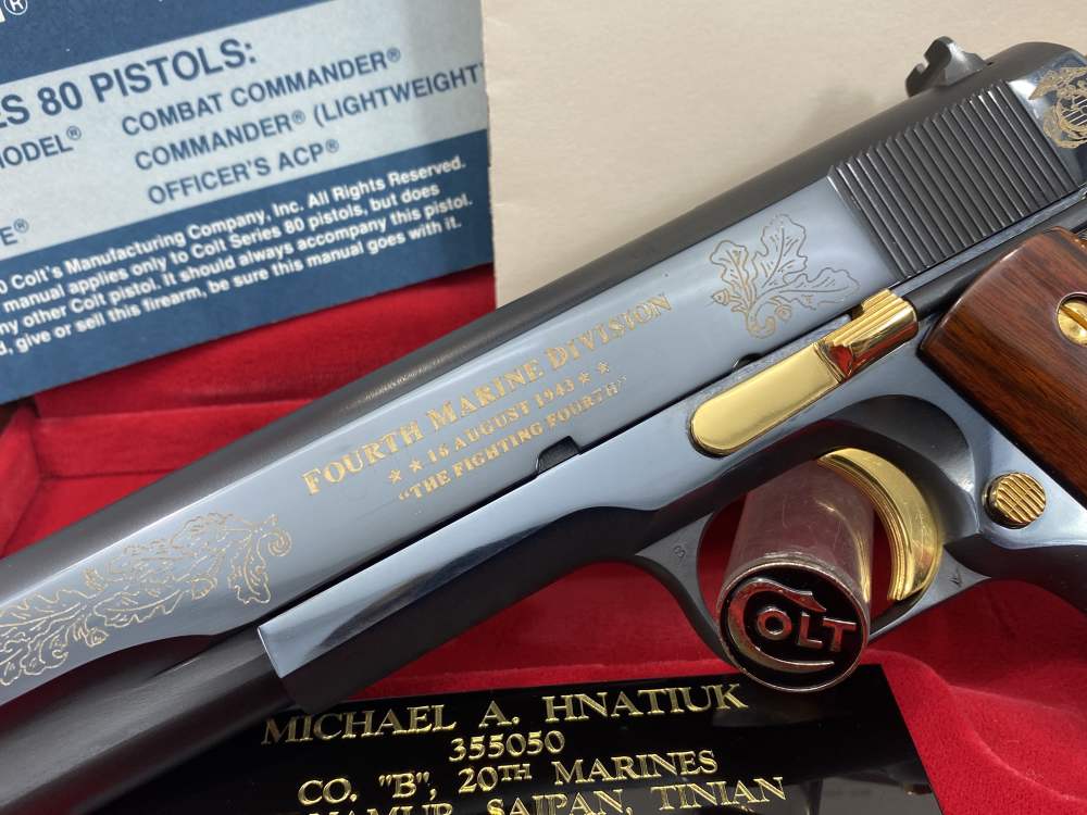 Colt Government 1911A1 .45acp *4TH DIVISION MARINE COMMEMORATIVE 4MD004*-img-5