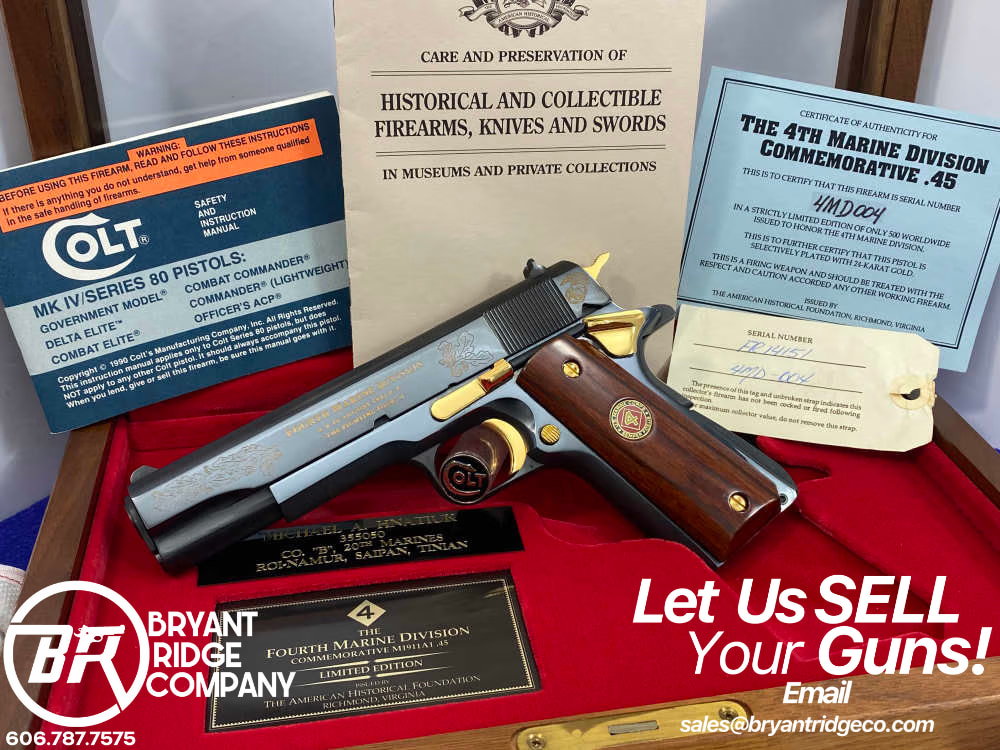 Colt Government 1911A1 .45acp *4TH DIVISION MARINE COMMEMORATIVE 4MD004*-img-0
