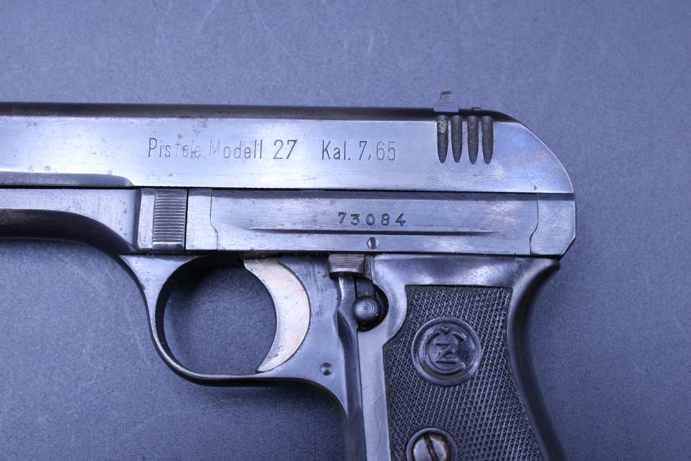 1942 WWII German Occupation Böhmische Waffenfabrik CZ 27 Wartime .32 ACP VZ-img-5