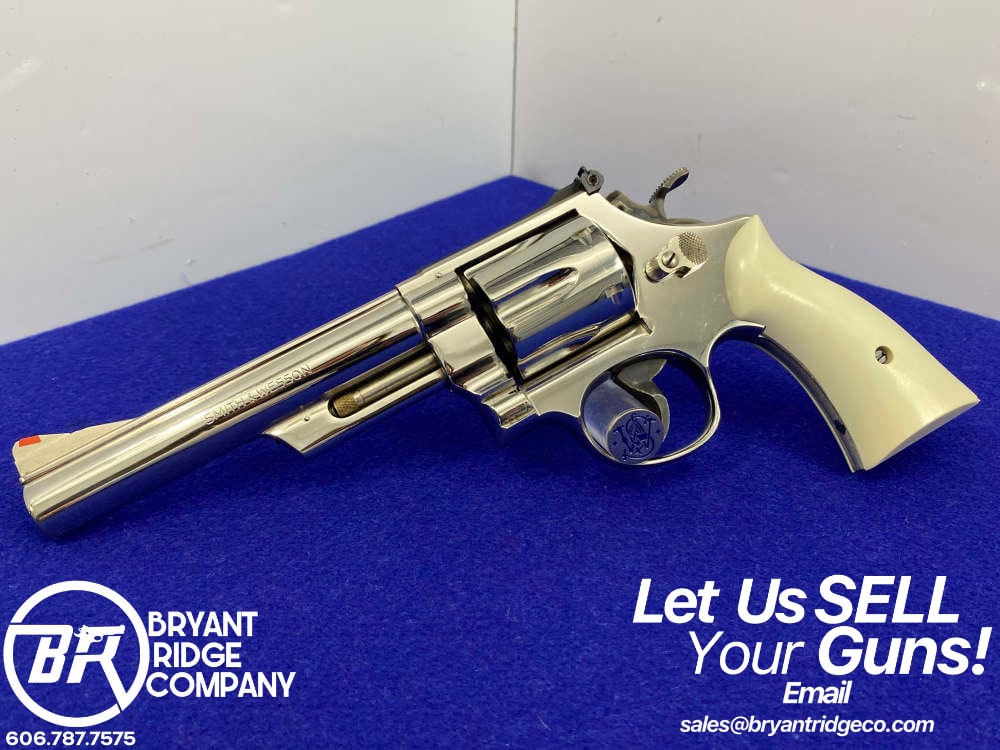 Smith Wesson 29-2 .44 Mag Nickel 6" *SOUGHT-AFTER COLLECTOR MODEL REVOLVER*-img-0