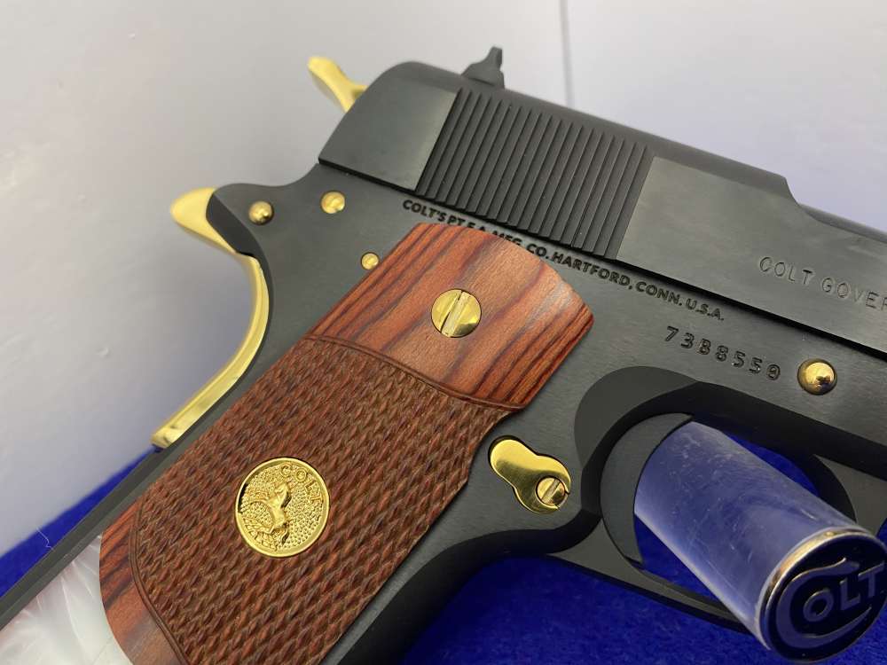 Colt Government .45ACP 5" *STUNNING GOLDEN ACCENTS* Mint Example-img-29