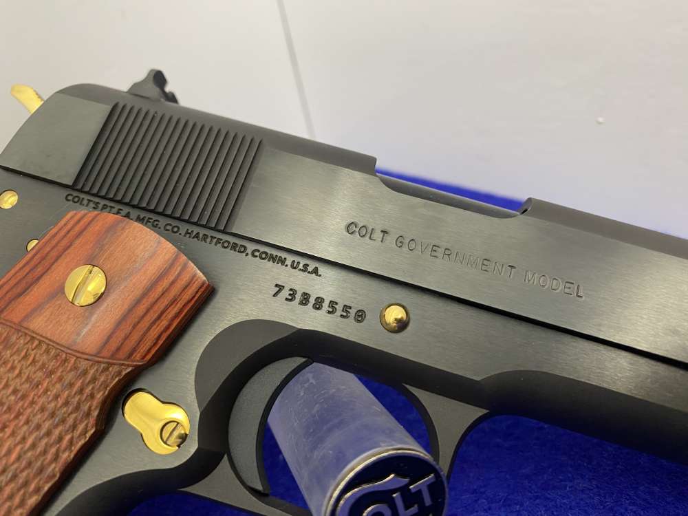 Colt Government .45ACP 5" *STUNNING GOLDEN ACCENTS* Mint Example-img-32