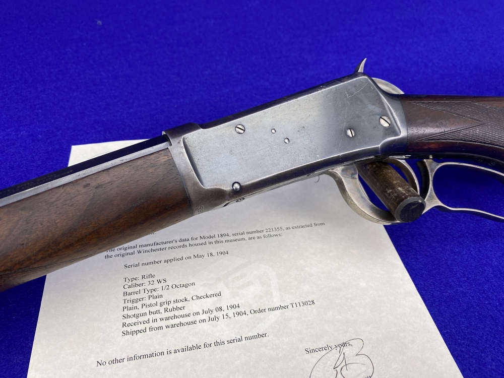 SPECIAL ORDER 1904 Winchester 1894 .32WS 26" *RARE FACTORY CONFIGURATION*-img-91
