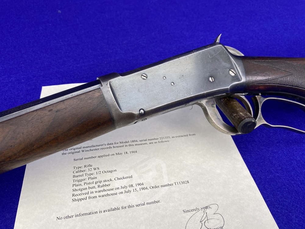 SPECIAL ORDER 1904 Winchester 1894 .32WS 26" *RARE FACTORY CONFIGURATION*-img-2