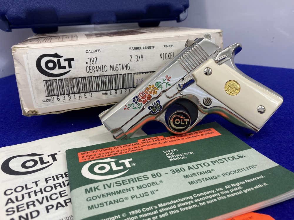 Colt CERAMIC Mustang Pair *CONSECUTIVE ULTRA RARE CUSTOM SHOP #19 & 20* NOS-img-78