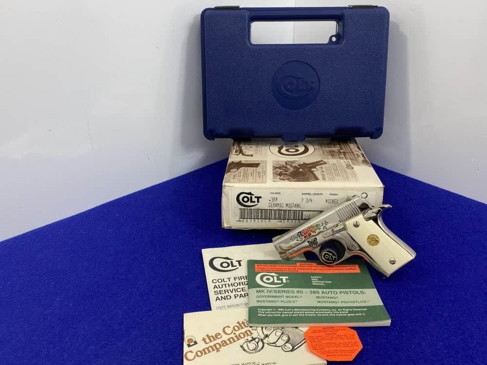 Colt CERAMIC Mustang Pair *CONSECUTIVE ULTRA RARE CUSTOM SHOP #19 & 20* NOS-img-79