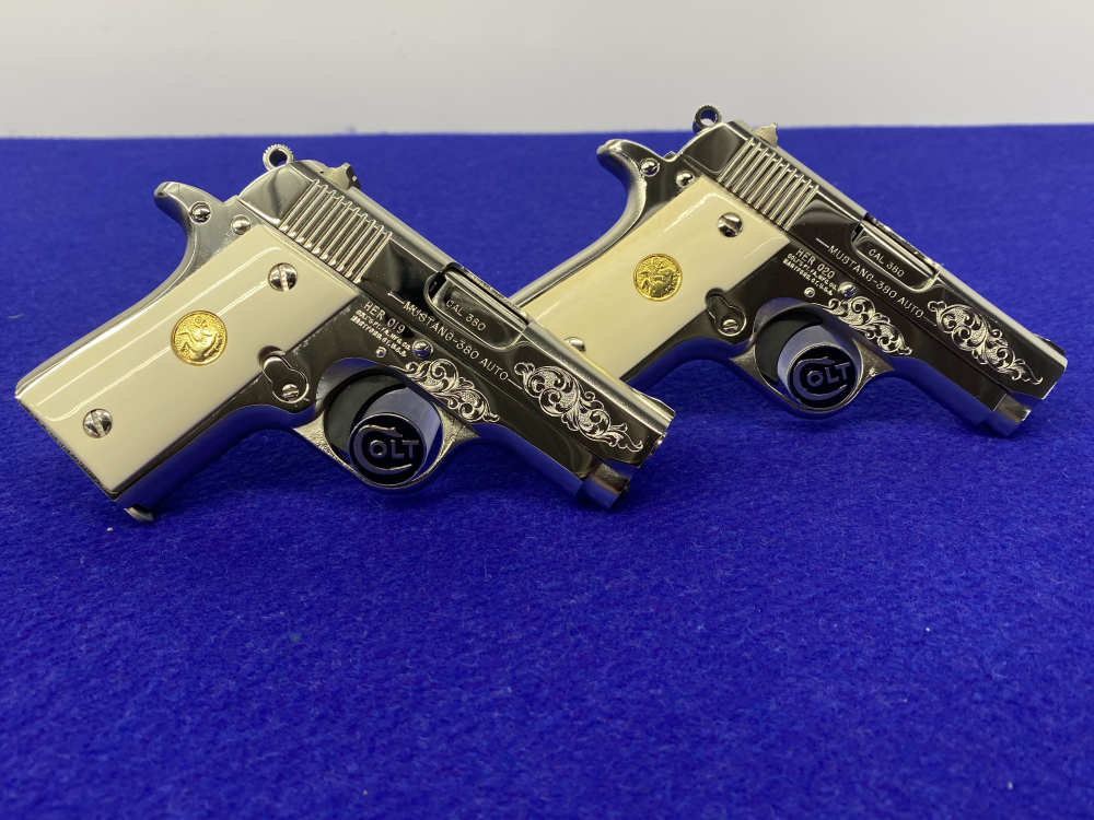 Colt CERAMIC Mustang Pair *CONSECUTIVE ULTRA RARE CUSTOM SHOP #19 & 20* NOS-img-5