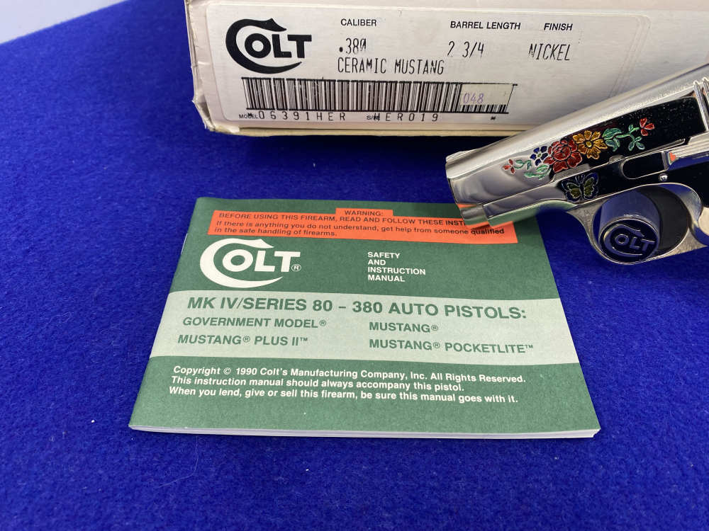 Colt CERAMIC Mustang Pair *CONSECUTIVE ULTRA RARE CUSTOM SHOP #19 & 20* NOS-img-10