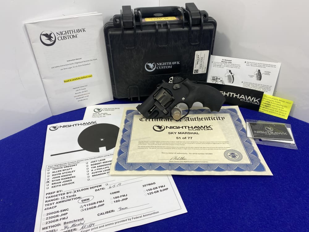 Korth/Nighthawk Custom Sky Marshall 9mm DLC 2" *LIMITED EDITION 51 OF 77*-img-4