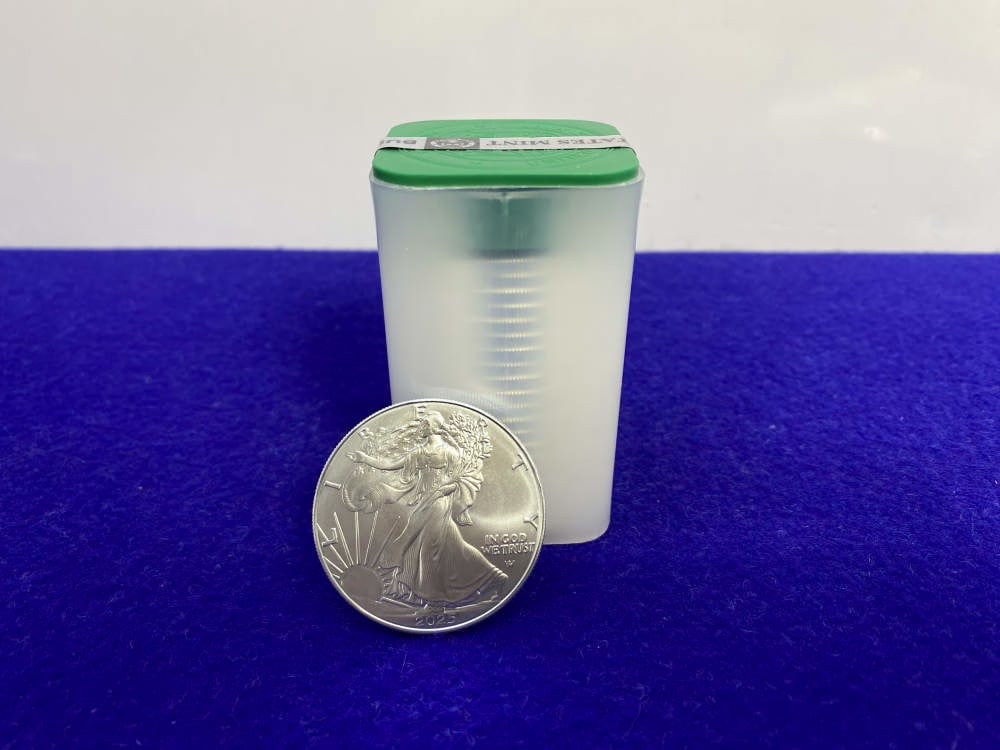 2025 American Silver Eagles -FACTORY SEALED TUBE OF 20- Troy Ounces .999-img-7