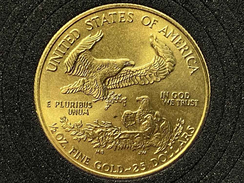 1993 Saint Gauden's U.S. American $25 Gold Eagle *1/2 TROY OUNCE FINE GOLD*-img-9