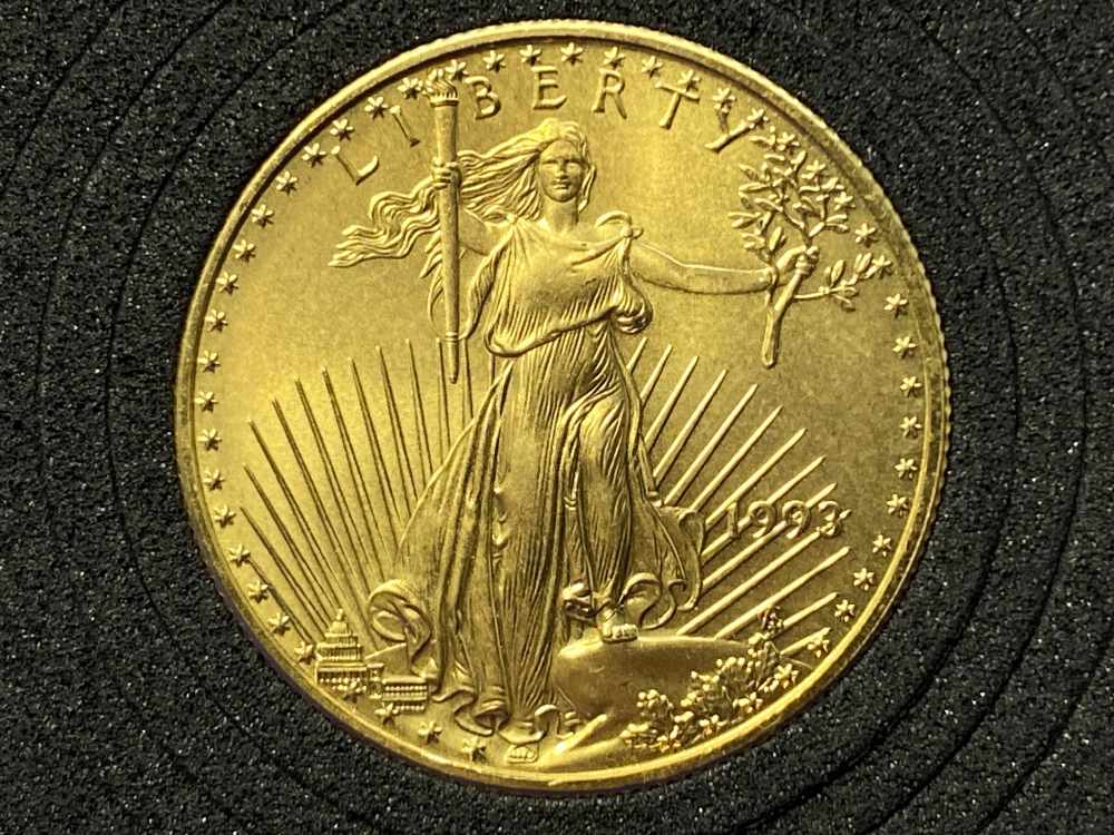 1993 Saint Gauden's U.S. American $25 Gold Eagle *1/2 TROY OUNCE FINE GOLD*-img-7