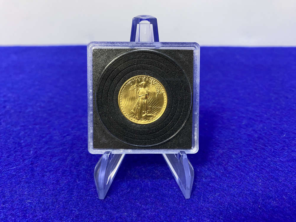 1986 Saint Gauden's U.S. 10$ Gold Eagle 1/4oz. *91.67% FINE GOLD* 1st Year-img-10