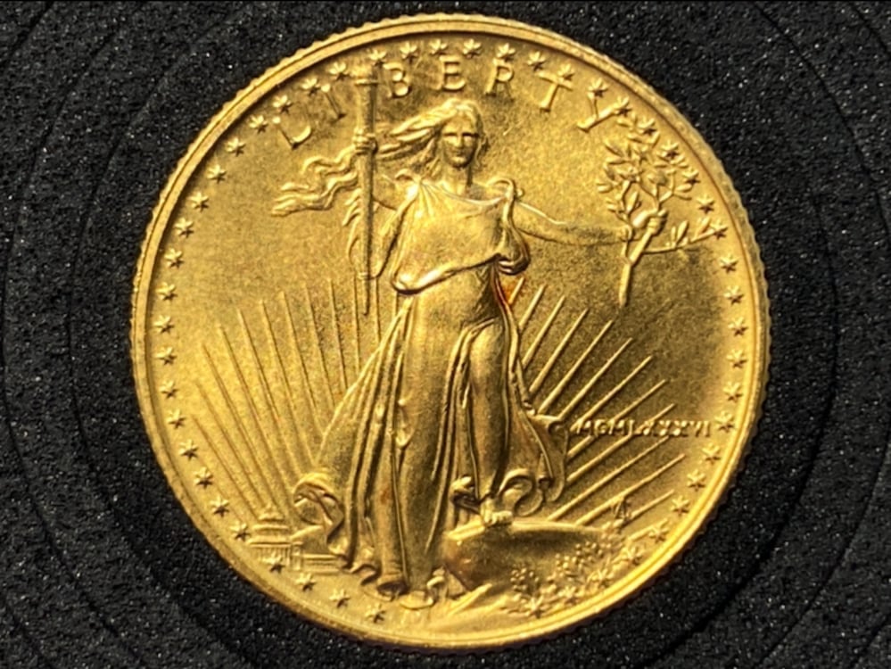 1986 Saint Gauden's U.S. 10$ Gold Eagle 1/4oz. *91.67% FINE GOLD* 1st Year-img-6