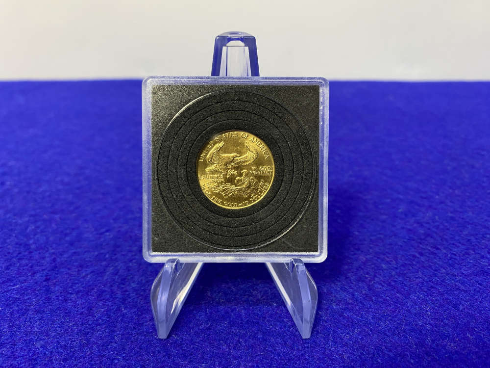 1986 Saint Gauden's U.S. 10$ Gold Eagle 1/4oz. *91.67% FINE GOLD* 1st Year-img-4