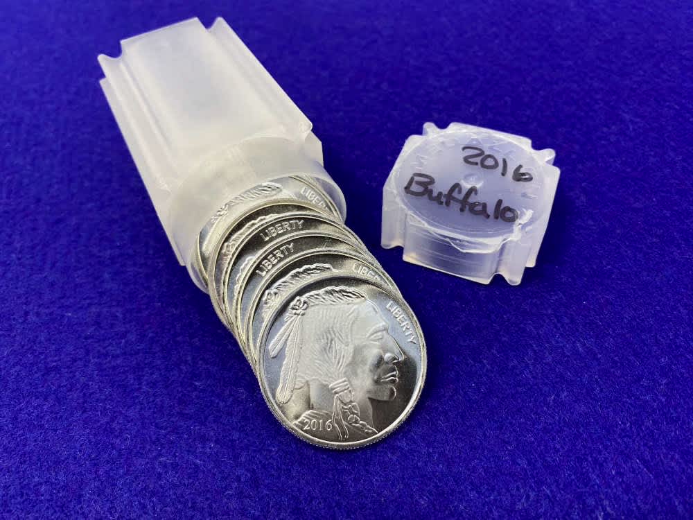 (10) Silver Towne Buffalo Indian "1oz Rounds" *Desirable Silver* 10 TROY OZ-img-8