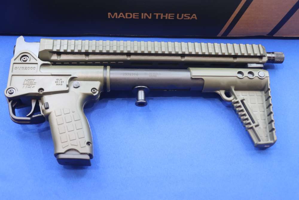 KELTEC SUB 2K GEN 3 Rifle 10MM Glock Mag 15rd SUB 2000 G19 SUB2K GREEN ...